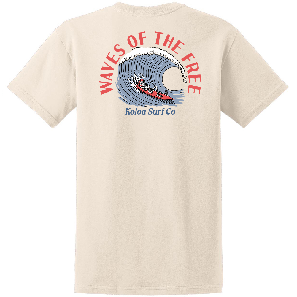 Koloa Waves Of The Free Heavyweight T-Shirt
