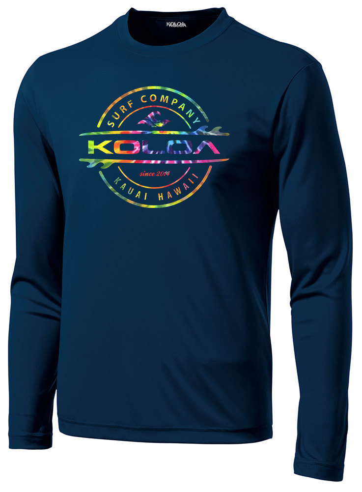 Koloa Tie-Dye Thruster Moisture Wicking Long Sleeve T-Shirt