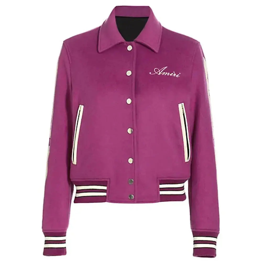 Amiri Bones Letterman Wool Jacket