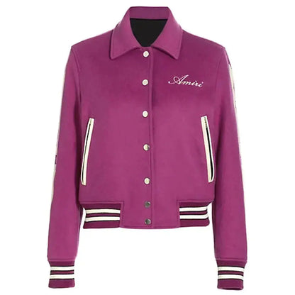 Amiri Bones Letterman Wool Jacket
