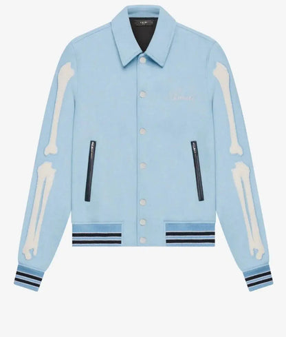 Amiri Bones Letterman Wool Jacket
