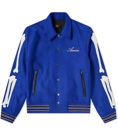 Amiri Bones Letterman Wool Jacket
