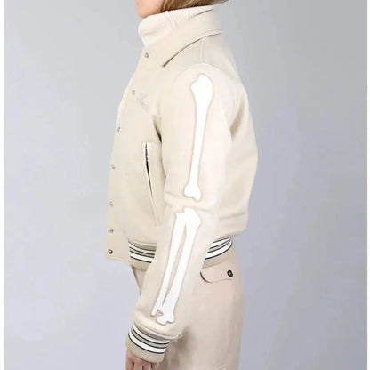 Amiri Bones Letterman Wool Jacket