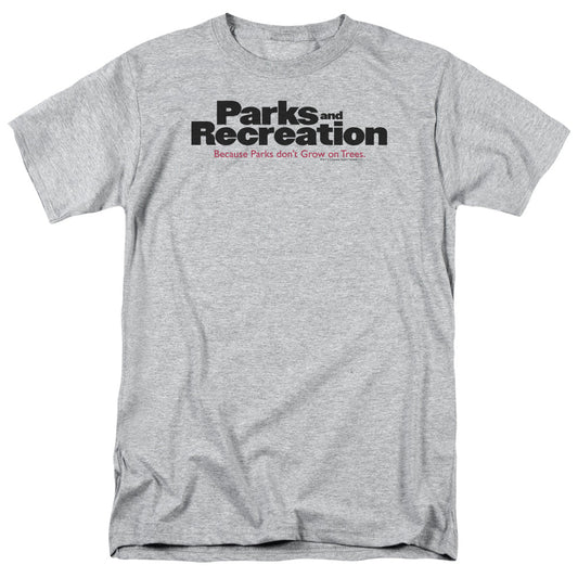 Parks And Rec Logo Mens T Shirt Athletic Heather Officially Licensed