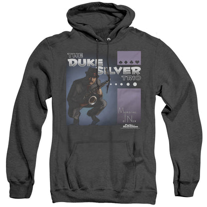 Parks And Rec Album Cover Mens Heather Hoodie Black Officially Licensed