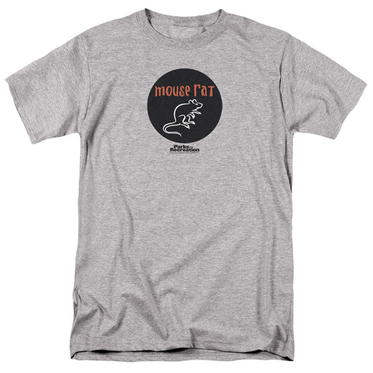 Parks & Rec Mouse Rat Circle Mens T Shirt Athletic Heather Officially Licensed