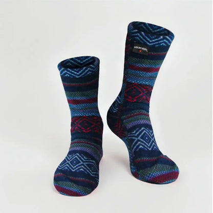 Polar Feet SUPER STRETCHY Fleece Socks - Nordic