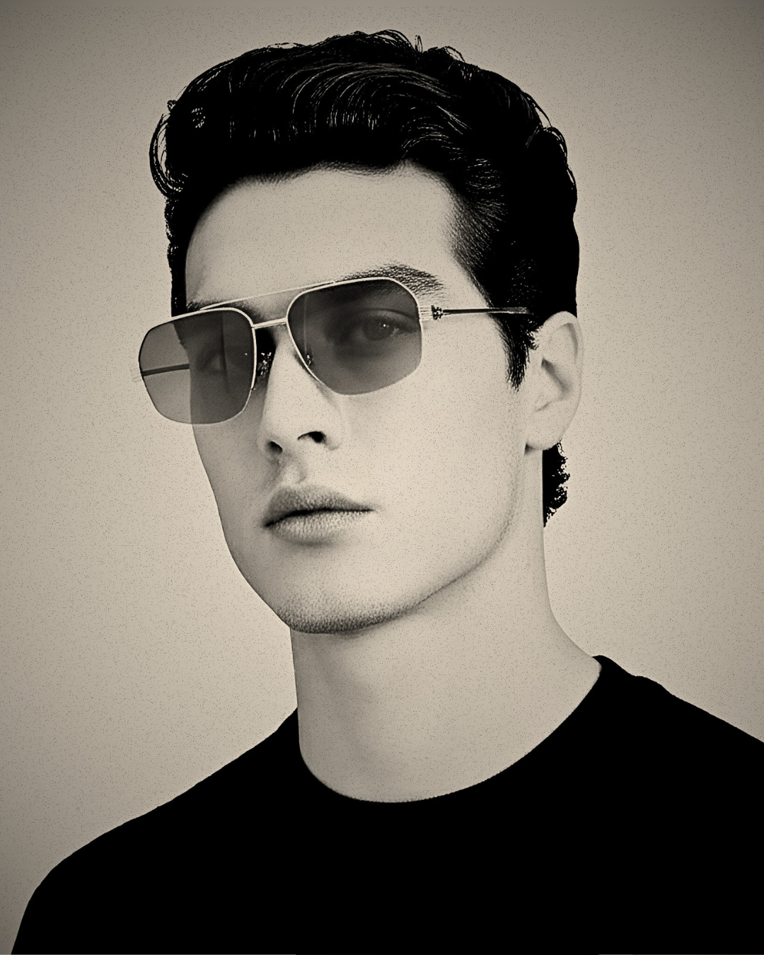 Bold Black Aviator Sunglasses