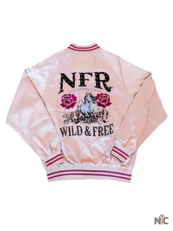 NFR Las Vegas 2024 Wild & Free Varsity Jacket