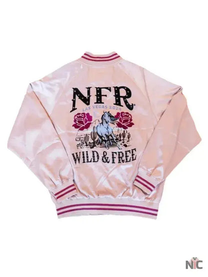 NFR Las Vegas 2024 Wild & Free Varsity Jacket