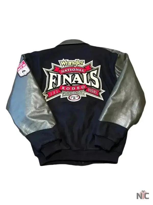 NFR Rodeo Las Vegas 2001 Vintage Wool Bomber Jacket