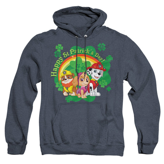 Paw Patrol St. Patrick'S Day Team Mens Heather Hoodie Navy Officially Licensed