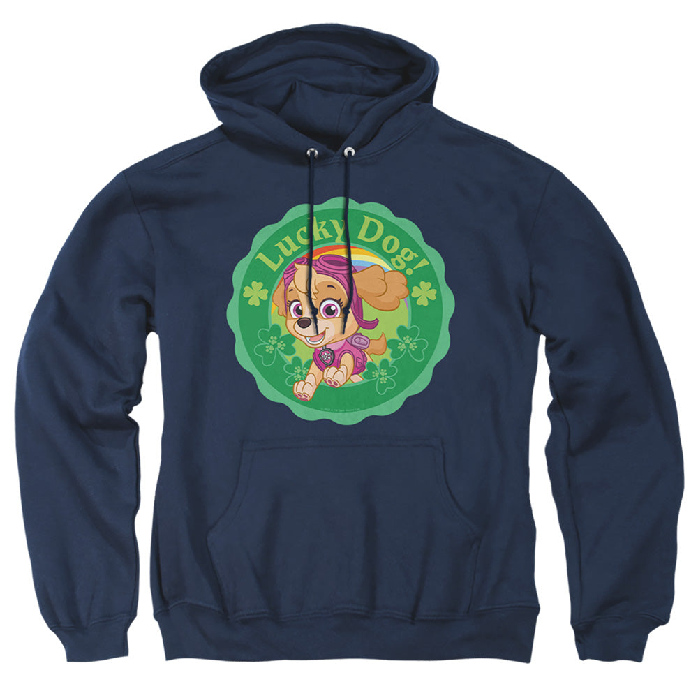 Paw Patrol St. Patrick'S Day Lucky Dog Mens Hoodie Navy Officially Licensed