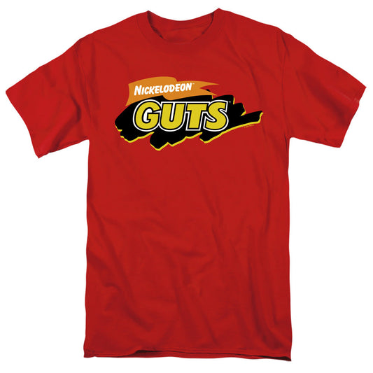 Nickelodeon Guts Guts Logo Mens T Shirt Red Officially Licensed