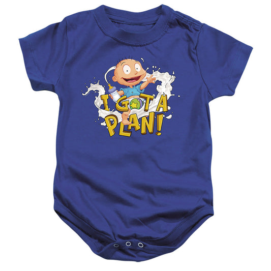 Rugrats Tommy Pickles Has A Plan Infant Baby Snapsuit Royal Blue Officially Licensed