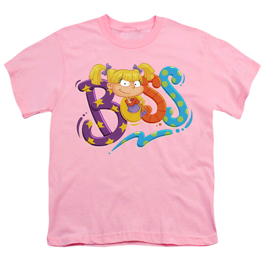 Rugrats Angelica Is Boss Kids Youth T Shirt Pink Officially Licensed