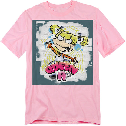 Rugrats Queen A For Angelica Mens T Shirt Pink