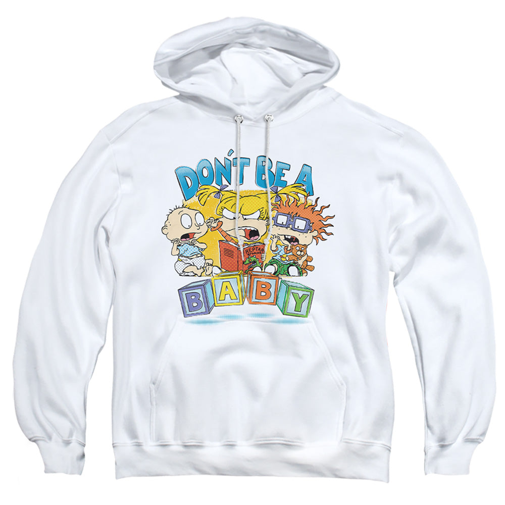 Rugrats Don'T Be A Baby Blocks Mens Hoodie White