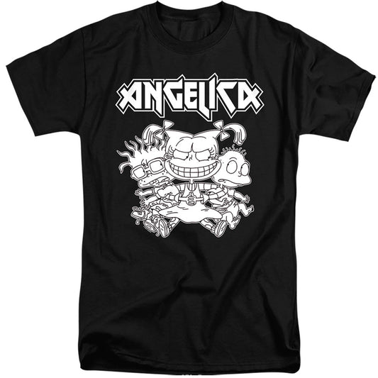 Rugrats Angelica Pickles Rocks Mens Tall T Shirt Black Officially Licensed