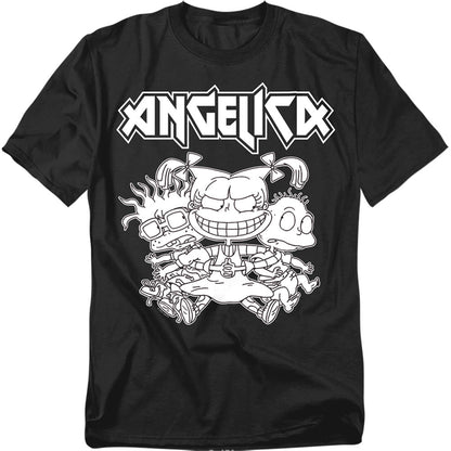 Rugrats Angelica Pickles Rocks Mens T Shirt Black