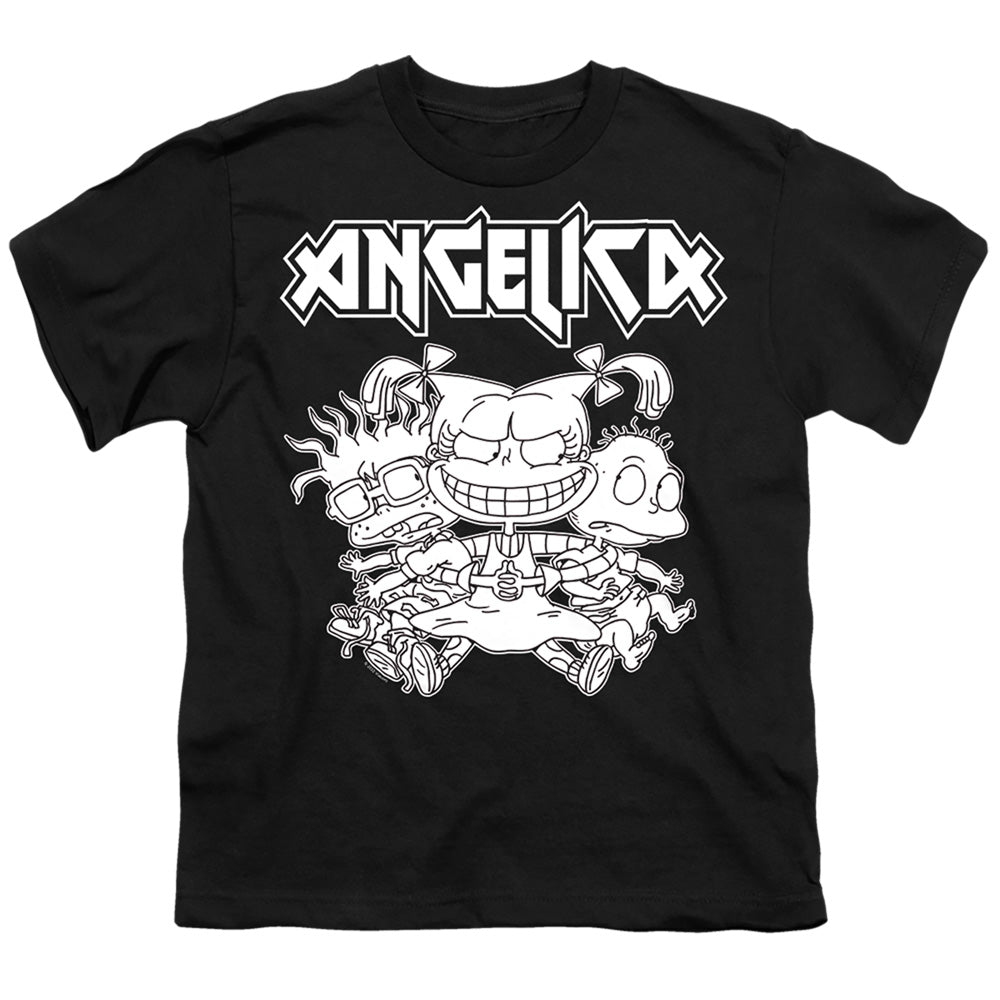 Rugrats Angelica Pickles Rocks Kids Youth T Shirt Black Officially Licensed