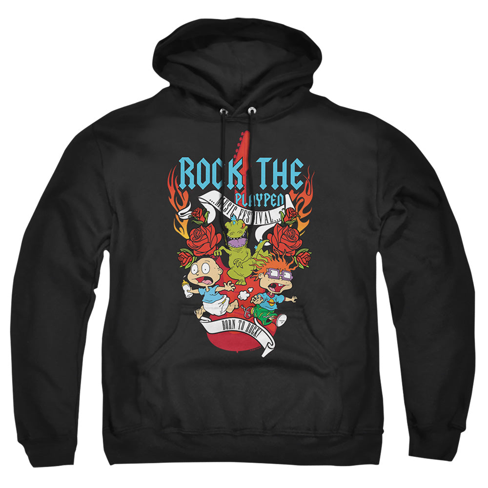 Rugrats Rock The Playpen Music Festival Mens Hoodie Black