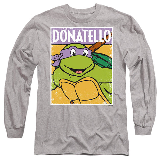 Tmnt Tmnt Donnie Mens Long Sleeve Shirt Athletic Heather Officially Licensed