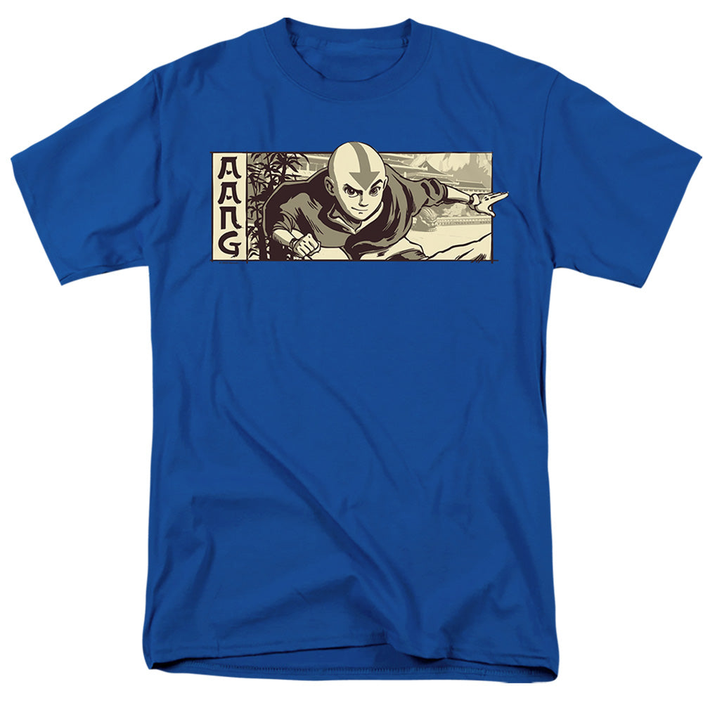 Avatar The Last Airbender Illustrated Aang Mens T Shirt Royal Officially Licensed