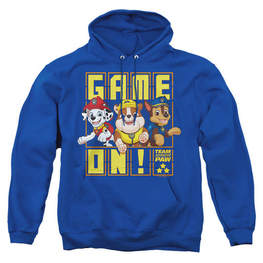 Paw Patrol Game On Team Paw Mens Hoodie Royal Blue Officially Licensed