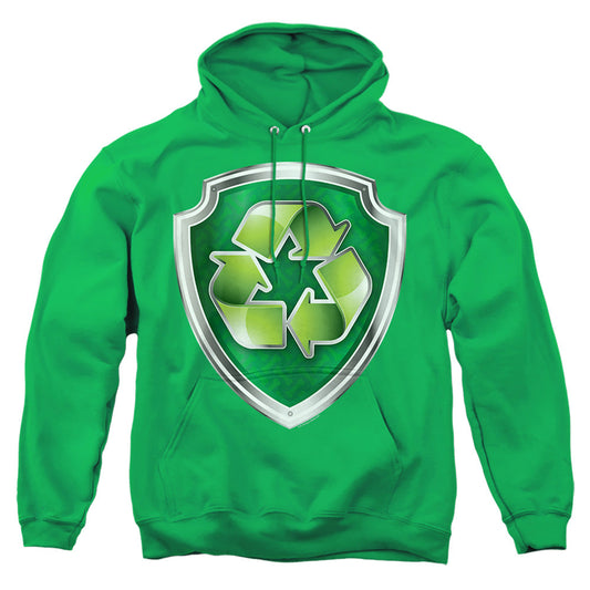Paw Patrol Rocky Badge Mens Hoodie Kelly Green Officially Licensed