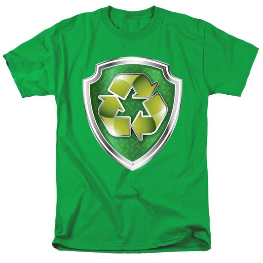 Paw Patrol Rocky Badge Mens T Shirt Kelly Green Officially Licensed