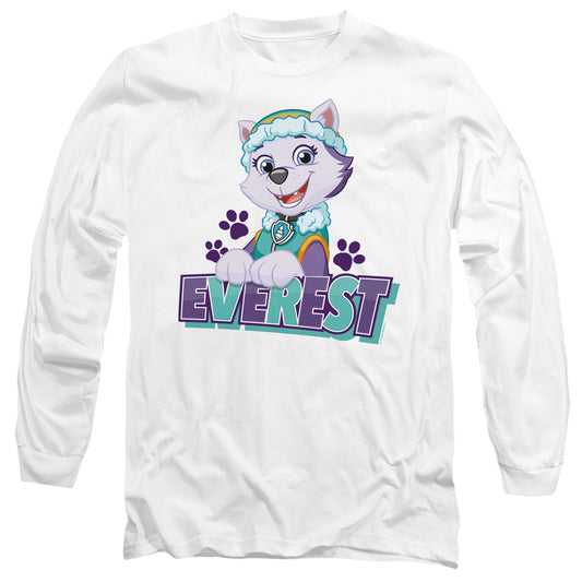Paw Patrol Everest Mens Long Sleeve Shirt White Officially Licensed
