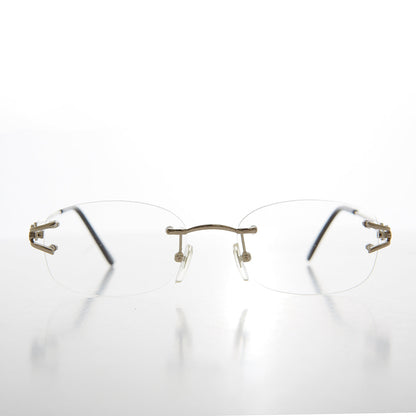 Rimless Readers with Metal Temples - Nicky