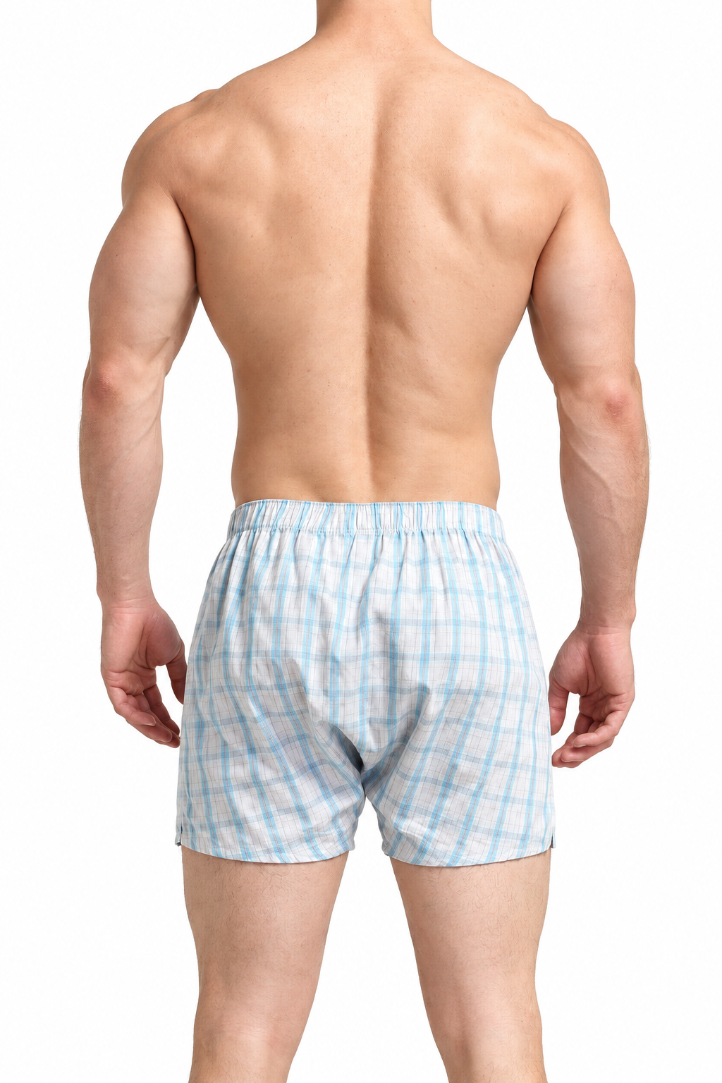 Men's Cotton Plaid Boxer Shorts