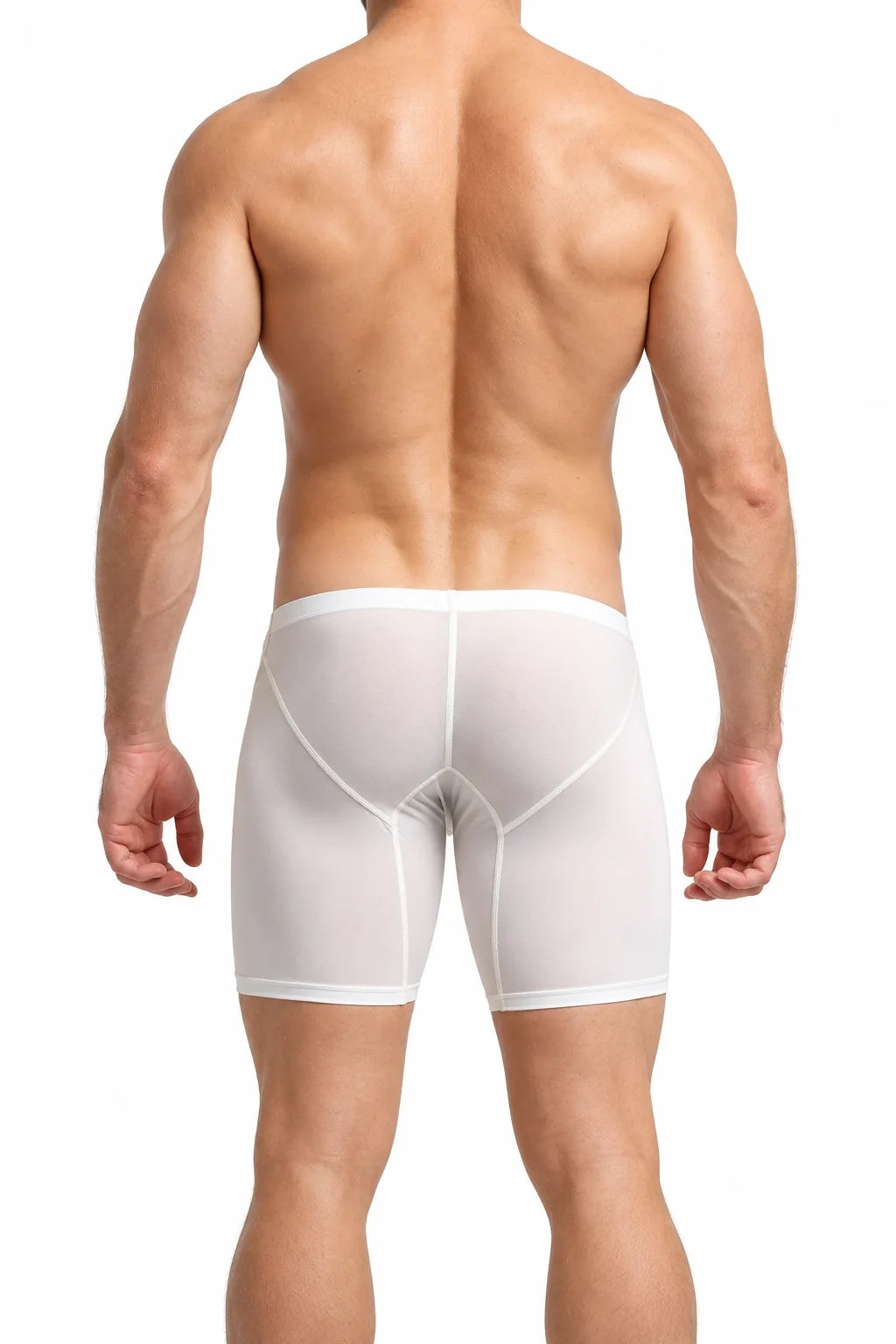 Men’s Long Boxer Shorts - Compression Fit, Soft & Stretchable