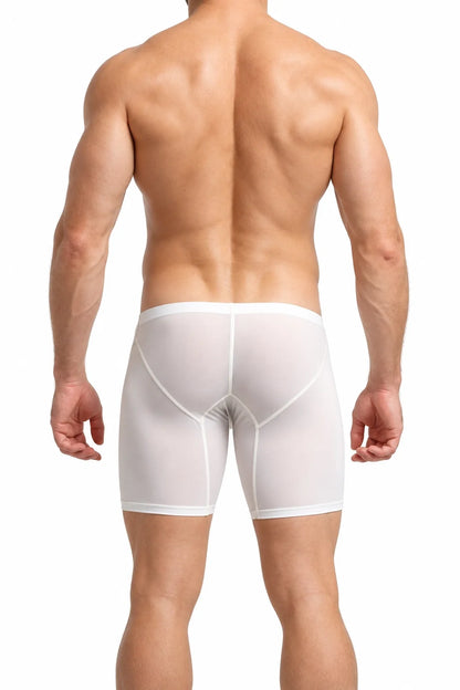 Men’s Long Boxer Shorts - Compression Fit, Soft & Stretchable