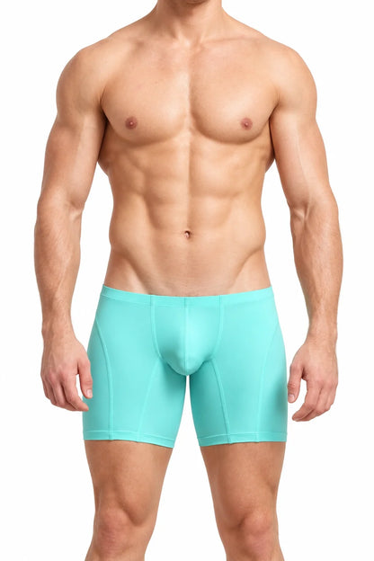 Men’s Long Boxer Shorts - Compression Fit, Soft & Stretchable