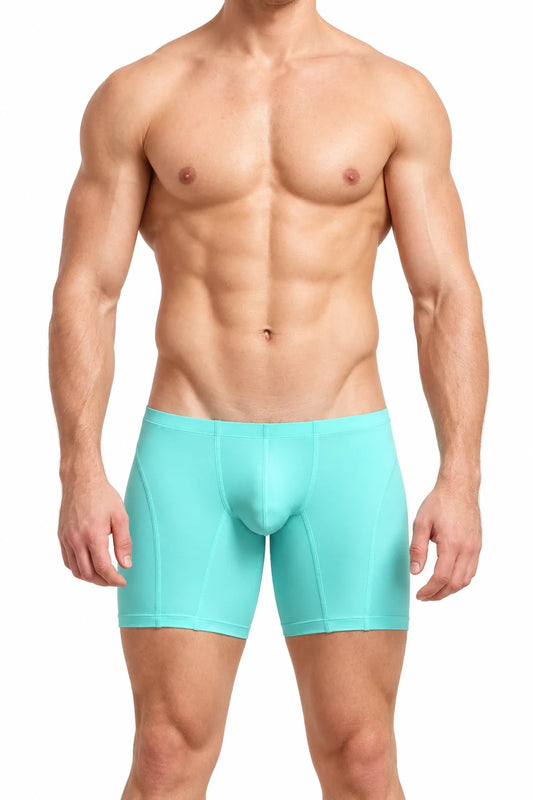 Men’s Long Boxer Shorts - Compression Fit, Soft & Stretchable
