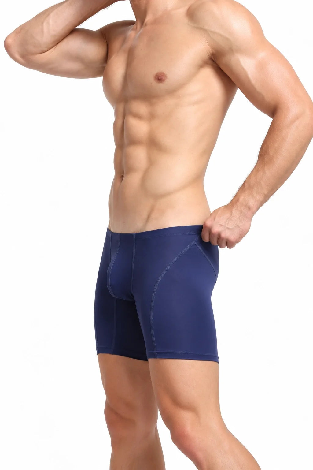 Men’s Long Boxer Shorts - Compression Fit, Soft & Stretchable