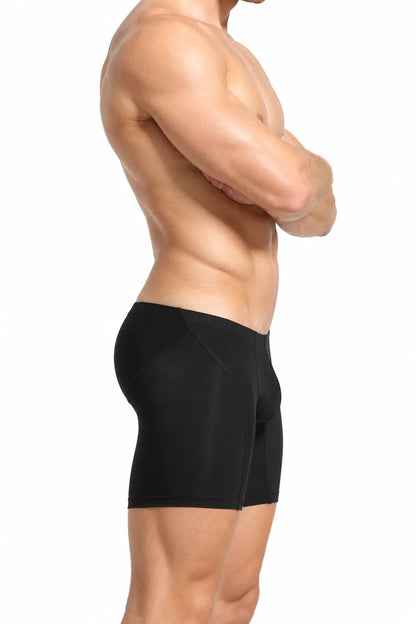 Men’s Long Boxer Shorts - Compression Fit, Soft & Stretchable