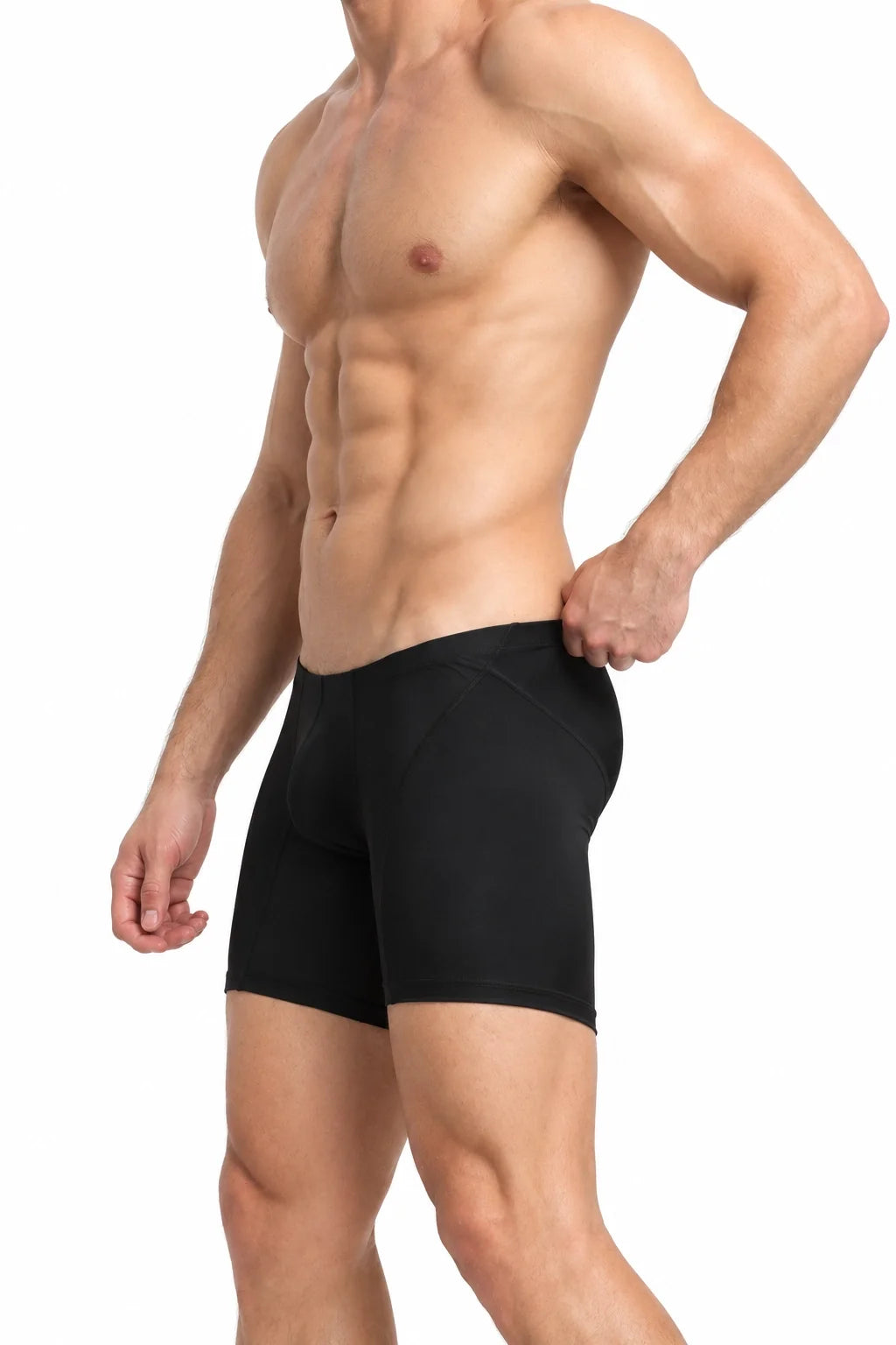 Men’s Long Boxer Shorts - Compression Fit, Soft & Stretchable