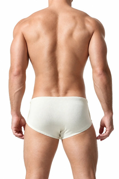 Men’s Solid Color Striped Briefs