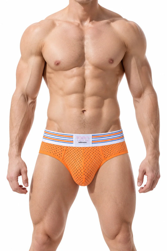 Men’s Mesh Briefs with Detachable Padding for Enhanced Shape