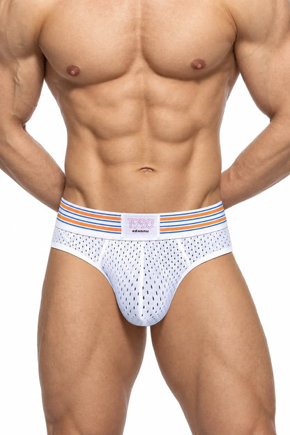 Men’s Mesh Briefs with Detachable Padding for Enhanced Shape