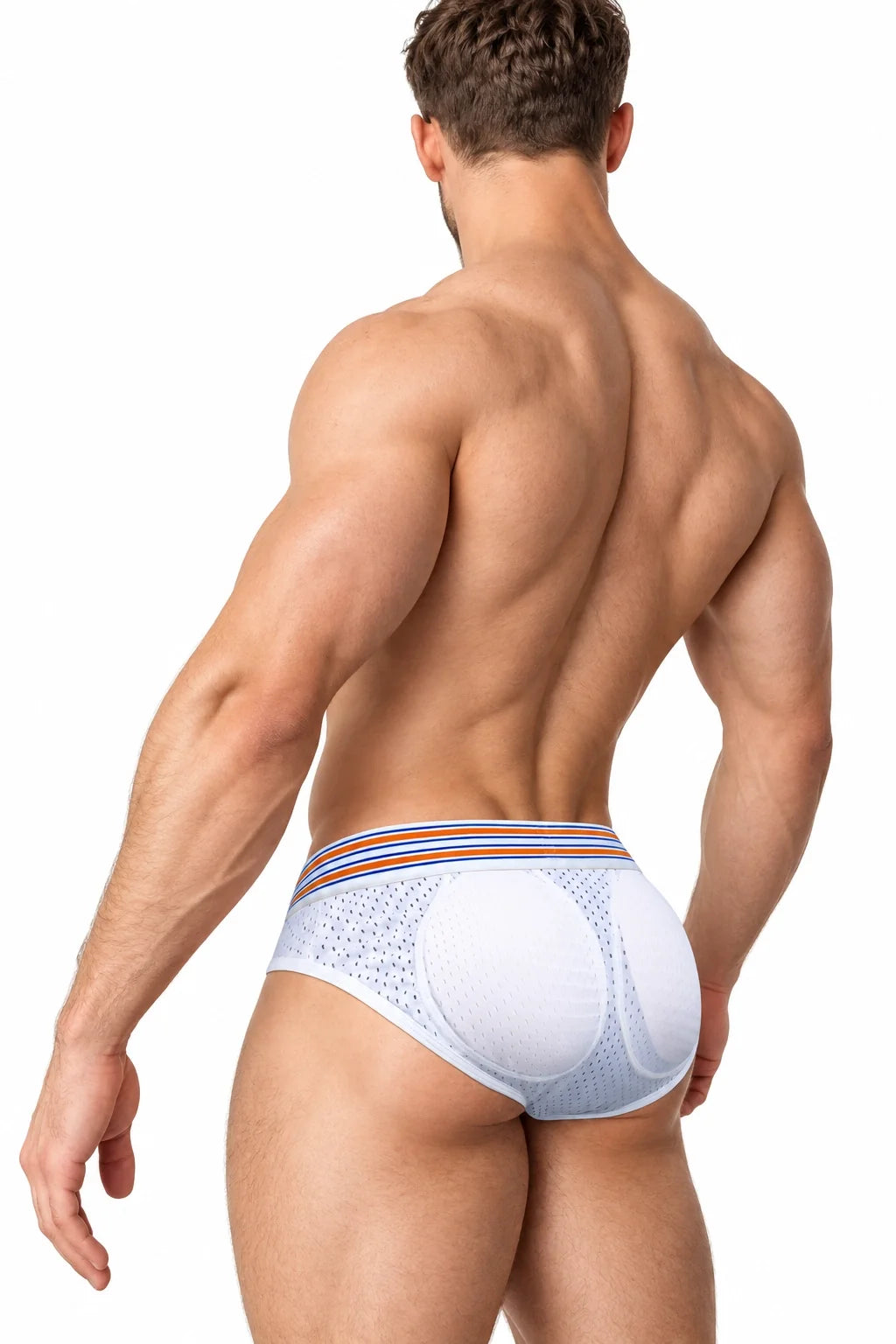 Men’s Mesh Briefs with Detachable Padding for Enhanced Shape
