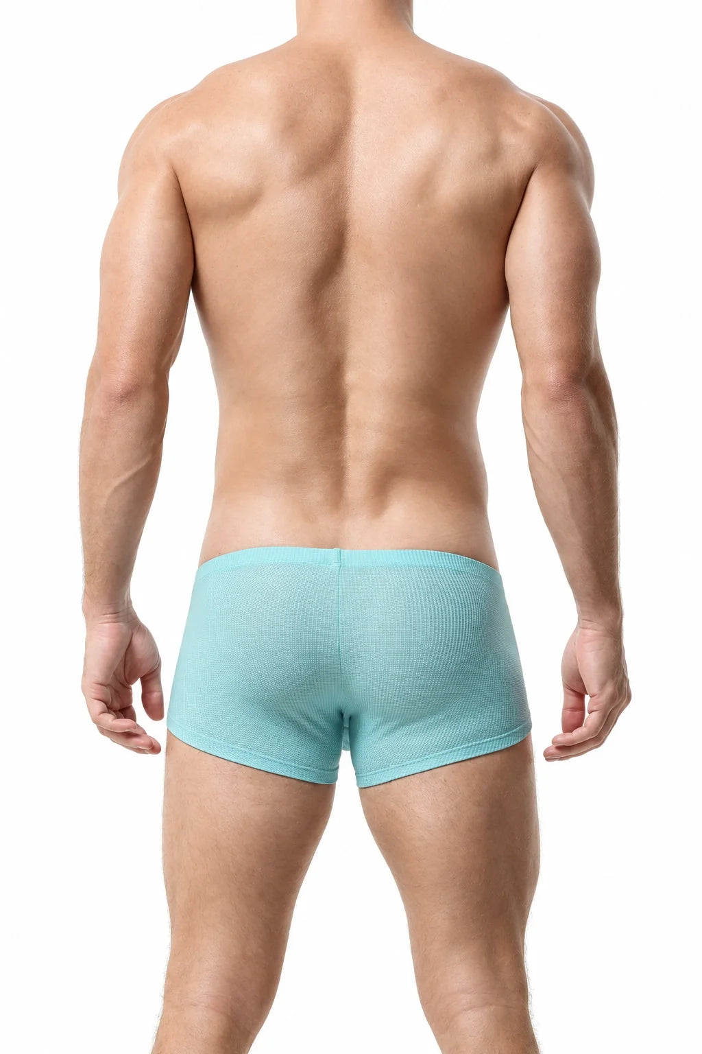Men’s Breathable Solid Color Boxer Briefs