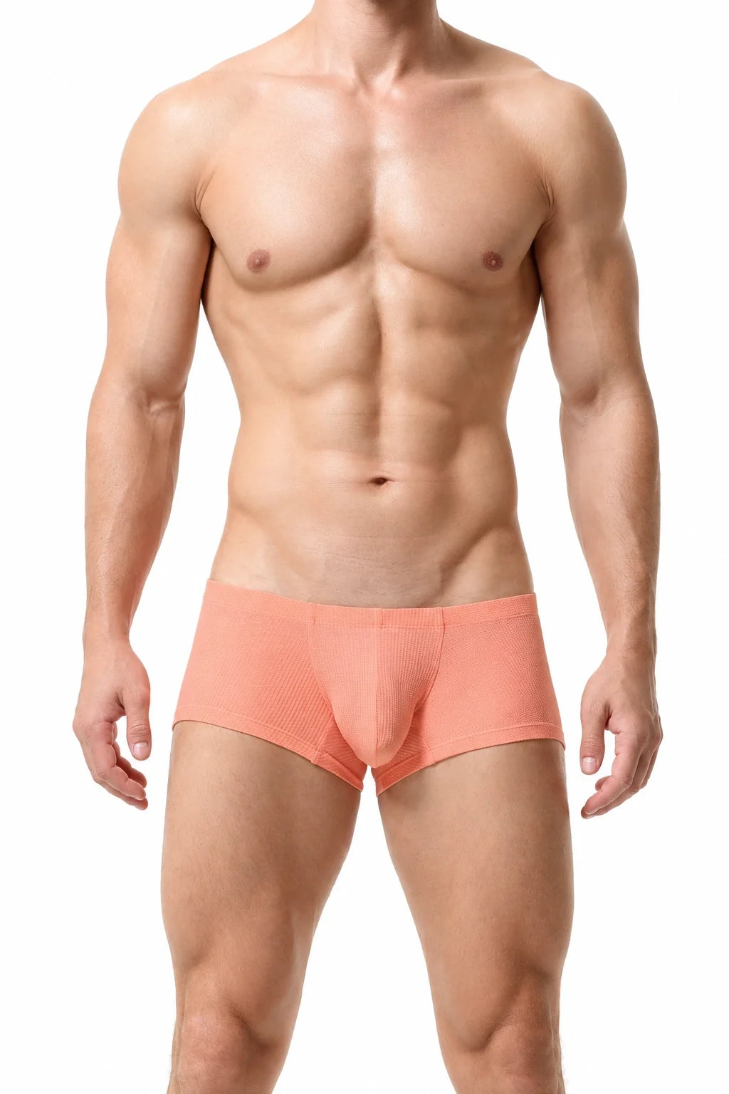 Men’s Breathable Solid Color Boxer Briefs