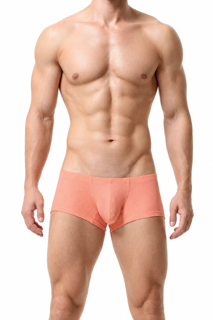 Men’s Breathable Solid Color Boxer Briefs
