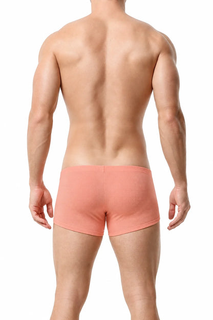 Men’s Breathable Solid Color Boxer Briefs