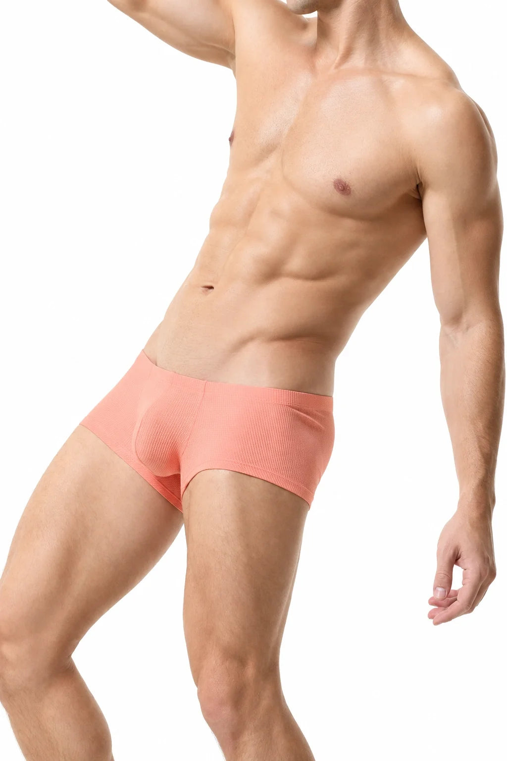 Men’s Breathable Solid Color Boxer Briefs